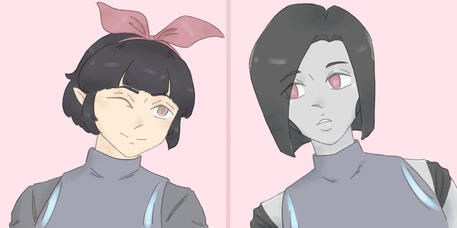 Untitled *Two person icons won't look like this, though do ask me if you wish to have it styled like this upon commission.